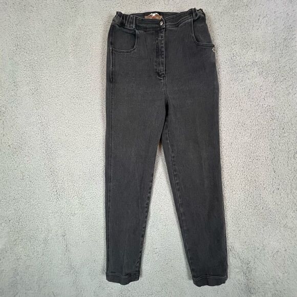 HARLEY DAVIDSON WOMENS BLACK JEANS SIZE 10 - Picture 1 of 9